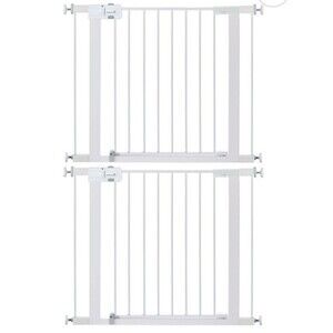 2 Packs Safety 1st Kids/Baby/Pet Easy Install Walk-thru Baby Gate White